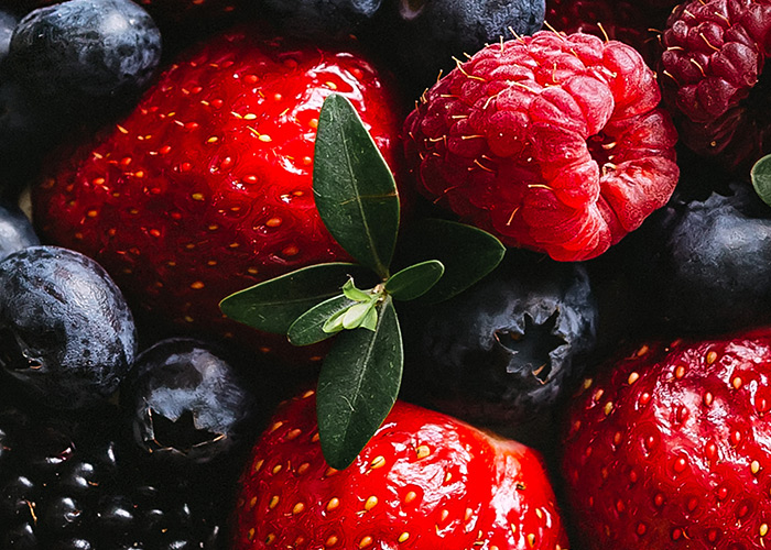 O consumo benéfico das frutas vermelhas