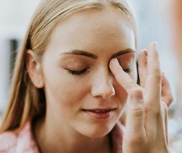 Região das pálpebras